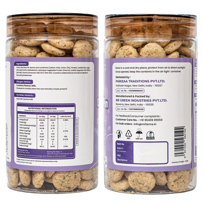 Mr. Farms Jowar Puff Cream & Onion 120g | Healthy Millet Snack | High Fiber | Gluten Free | Plant Protein